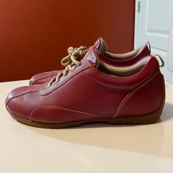 Footprints by Birkenstock Men’s Brick Red Lace Up Comfortable Shoes