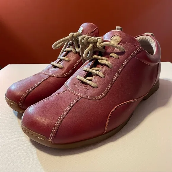Footprints by Birkenstock Men’s Brick Red Lace Up Comfortable Shoes