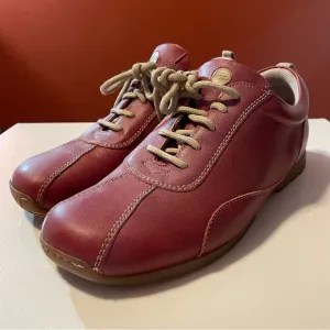 Footprints by Birkenstock Men’s Brick Red Lace Up Comfortable Shoes
