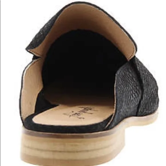 Free People At Ease Leather Loafer Mule Slide
