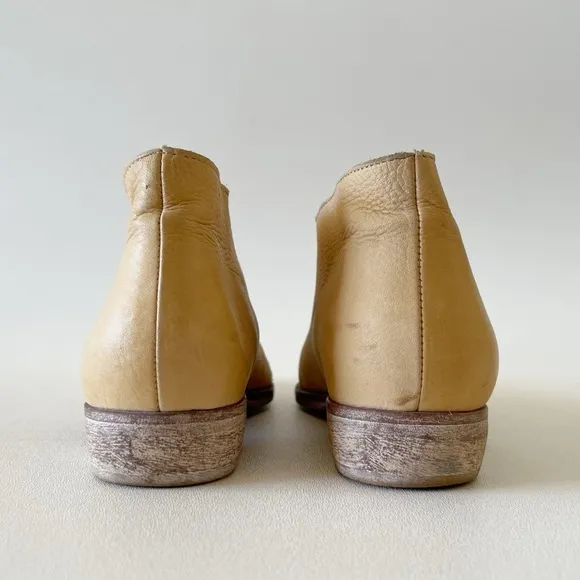 Free People Royale Flat Shoes D’Orsay Leather Pointed Slip On Cut Out Yellow 6