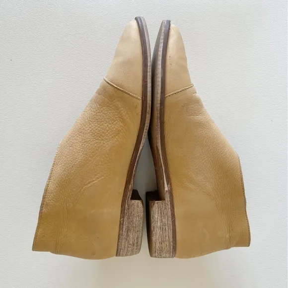 Free People Royale Flat Shoes D’Orsay Leather Pointed Slip On Cut Out Yellow 6