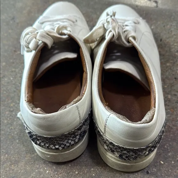 Frye Cream Leather Sneakers