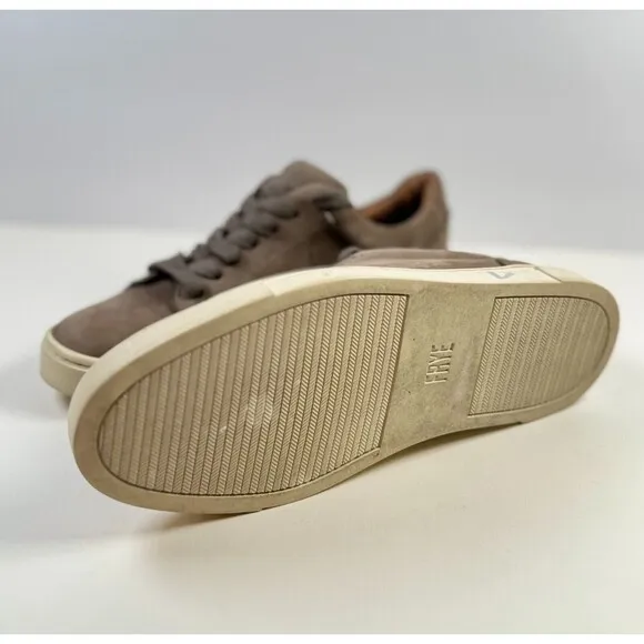 Frye Ivy Womens Shoes Brown Leather Low Top Lace Up Casual Sneakers Size 5.5 M