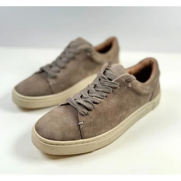 Frye Ivy Womens Shoes Brown Leather Low Top Lace Up Casual Sneakers Size 5.5 M