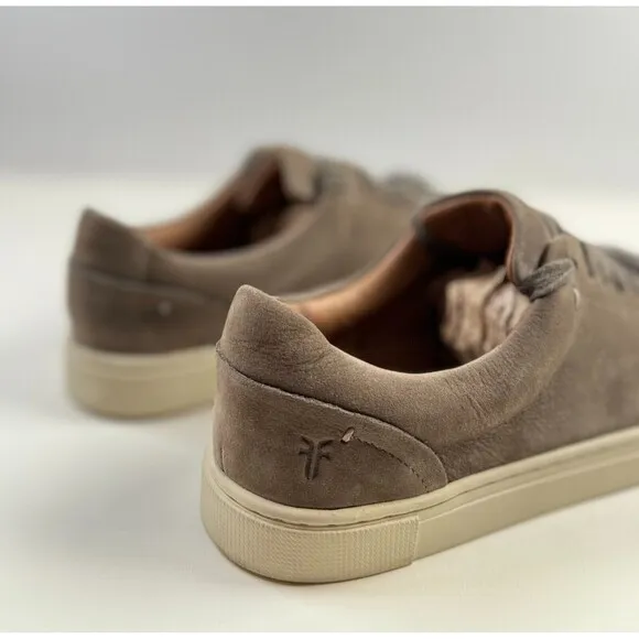 Frye Ivy Womens Shoes Brown Leather Low Top Lace Up Casual Sneakers Size 5.5 M