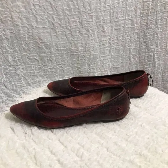 Frye Regina Leather Ballet Shoes Size 7M