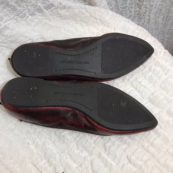 Frye Regina Leather Ballet Shoes Size 7M