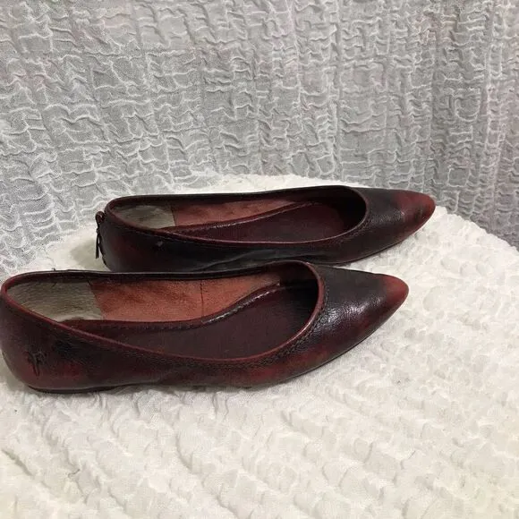 Frye Regina Leather Ballet Shoes Size 7M
