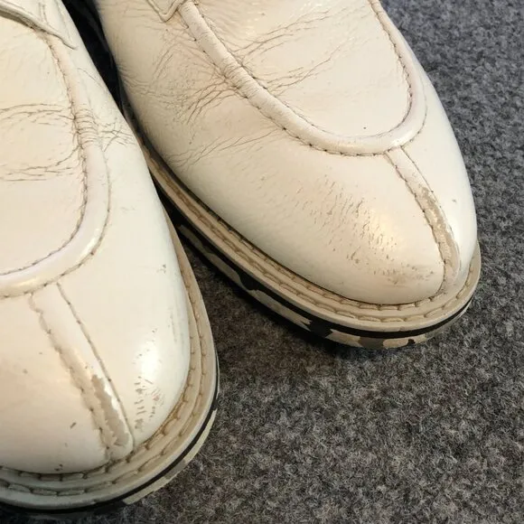 Gfore Golf Shoes Mens 12 White Camo Pintuck Gallivanted Lace Up Outdoor