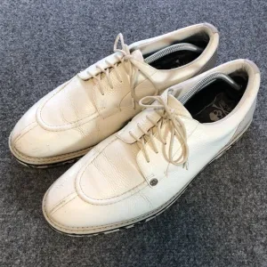 Gfore Golf Shoes Mens 12 White Camo Pintuck Gallivanted Lace Up Outdoor
