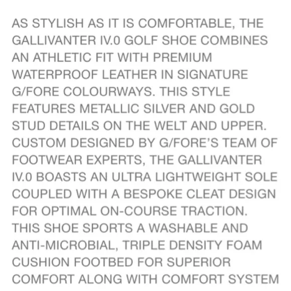 G/Fore Golf Shoes Woman’s Welt Stud Gallivanter. NWT