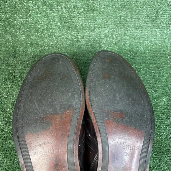 GH Bass &amp; Co. Weejuns Shoes Men Burgundy Tassel Loafers Leather Casual Size 12