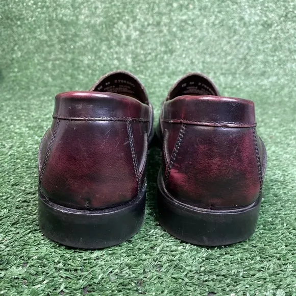 GH Bass &amp; Co. Weejuns Shoes Men Burgundy Tassel Loafers Leather Casual Size 12