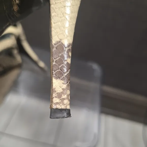 Giuseppe Zanotti Faux Snakeskin Gladiator Heels | Size 9 | Y2K Glamcore Edge