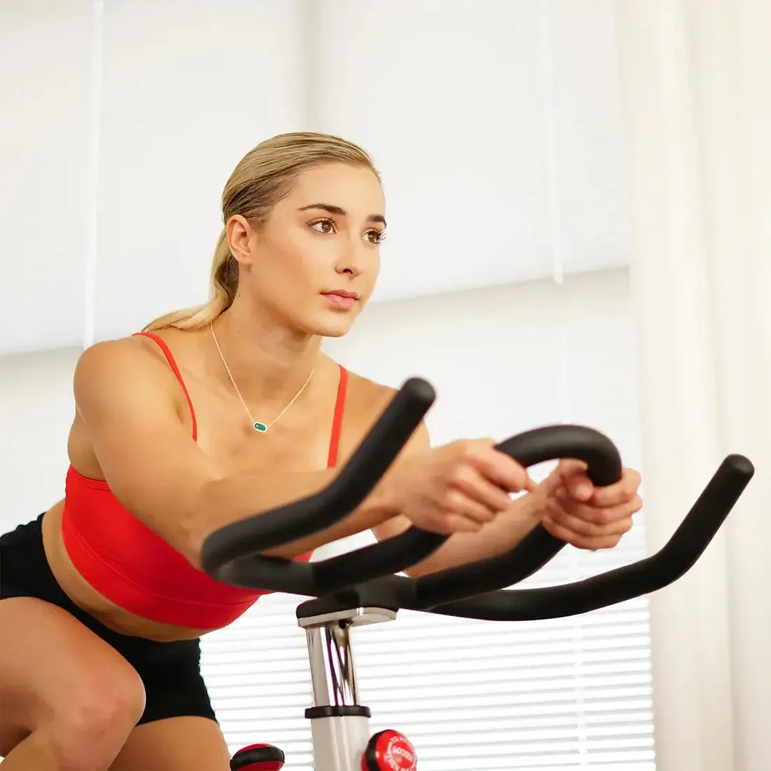 GP Pro Sun Premium Cycling Exercise Bike Indoor Fitness Belt Drive Clipless Pedal - Lifetime warranty*