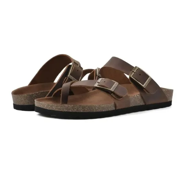 GRACIE LEATHER FOOTBEDS SANDAL NWOT