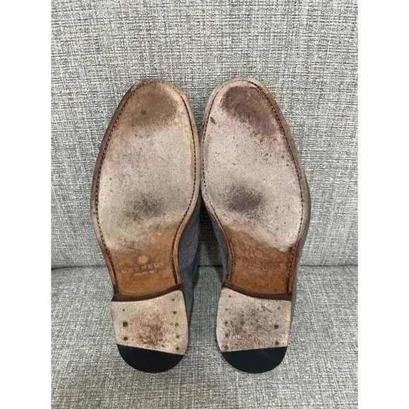 Grenson Archie Men's  Gray Suede Wingtip Oxford Shoes Size‎ 8.5