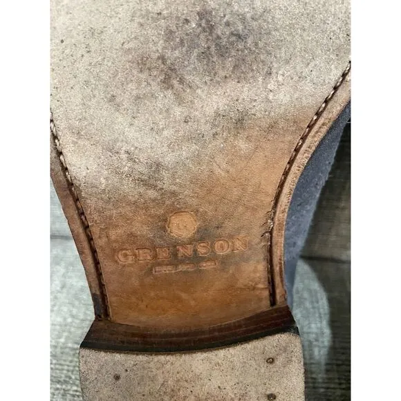 Grenson Archie Men's  Gray Suede Wingtip Oxford Shoes Size‎ 8.5