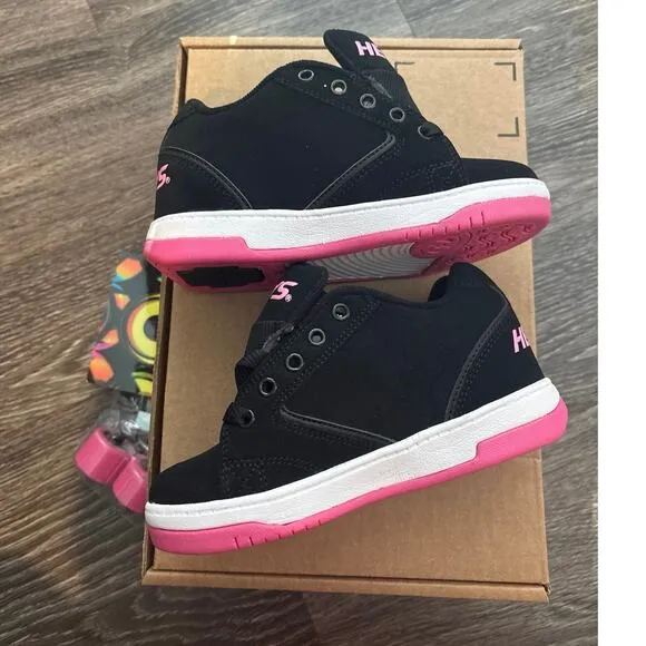 Heelys Voyager Skate Shoe - Kids' Balck Pink Size 13