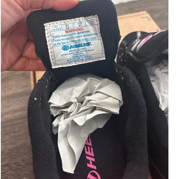 Heelys Voyager Skate Shoe - Kids' Balck Pink Size 13