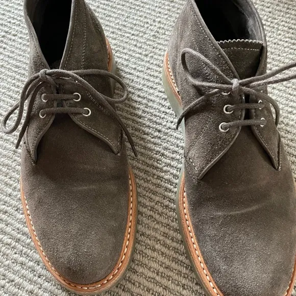 Heschung Men's French brown ankle suede boot’s