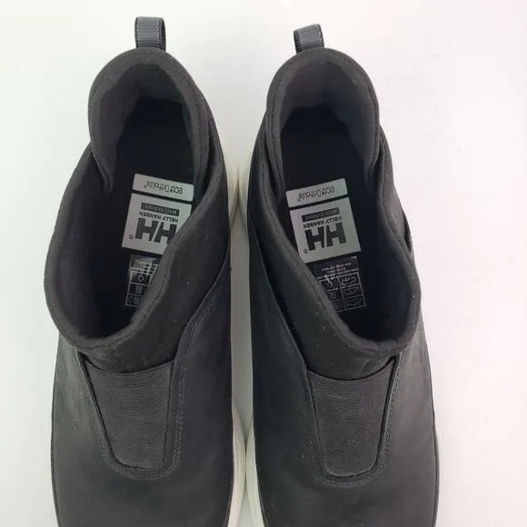 HH Helly Hansen Cora Womens Size 10 Black Leather Waterproof Boots Shoes