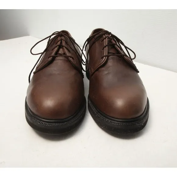 Hitchcock Wide Shoes Mens 11 6E Brown Leather Casual Oxford Lace Up