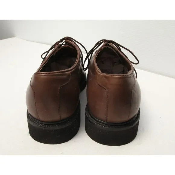 Hitchcock Wide Shoes Mens 11 6E Brown Leather Casual Oxford Lace Up
