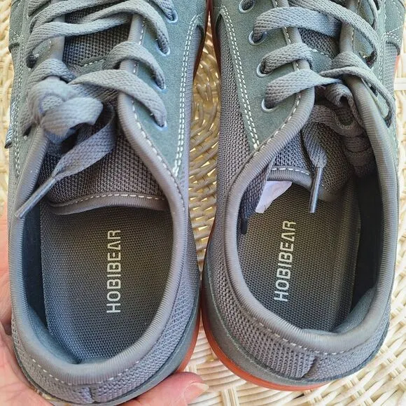 Hobibear Unisex Minimalist Wide Barefoot Shoes Gray GS7968H Mens 10, Women 12
