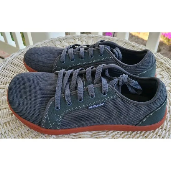 Hobibear Unisex Minimalist Wide Barefoot Shoes Gray GS7968H Mens 10, Women 12