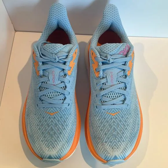 Hoka Clifton 9 Blue / Ice Water Running Shoes Womens Size 6.5