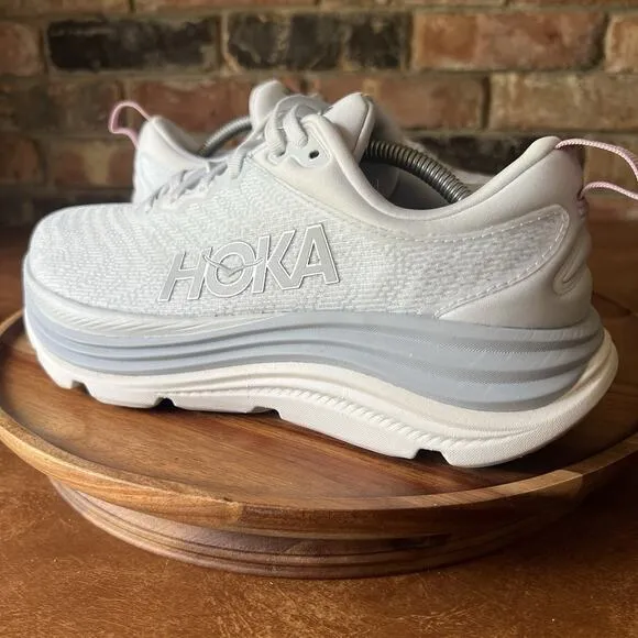 Hoka Gaviota 5 Women's Size US 8.5 Blue White Athletic Running Shoes Sneakers