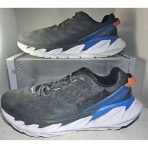 Hoka Men's One ProFly Elevon 2 Grey/Blue/White/Orange Sneakers Size 11.5