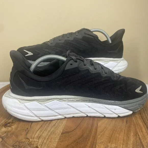 Hoka One One Arahi 6 Mens Black And White Size 11 D Athletic Running Shoes
