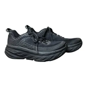HOKA One One Bondi 6 Black Triple Black Marathon Running Shoes Women's Size 7