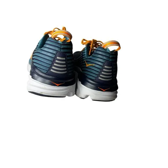 Hoka One One Bondi 6 Mens Black Iris Storm Blue 1019269 BISB 102E Wide 10EE New