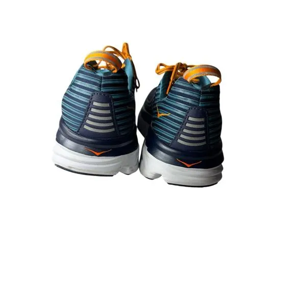 Hoka One One Bondi 6 Mens Black Iris Storm Blue 1019269 BISB 102E Wide 10EE New