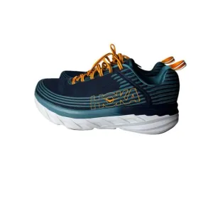 Hoka One One Bondi 6 Mens Black Iris Storm Blue 1019269 BISB 102E Wide 10EE New