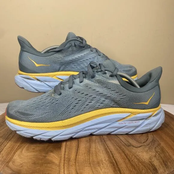 Hoka One One Goblin Blue Mountain Spring Mens Blue Yellow Size 12D Running Shoes