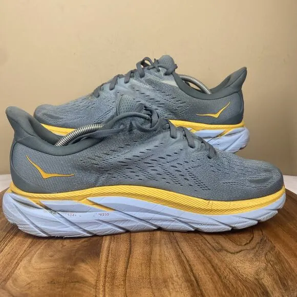 Hoka One One Goblin Blue Mountain Spring Mens Blue Yellow Size 12D Running Shoes