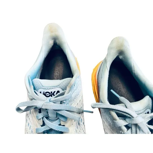 Hoka One One Shoes Womens Size 7 B Clifton 8 Blue Running Sneakers 1119394 SSIF