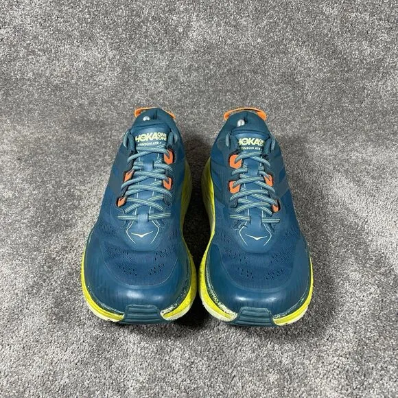 Hoka One One Stinson ATR 6 Men's Size 11 Running Shoes Blue Yellow 1110506 BCBT