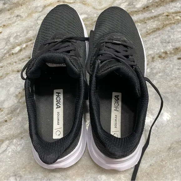 Hoka Solimar Everyday Training Shoes Sneakers Black/White Women’s 8.5 D
