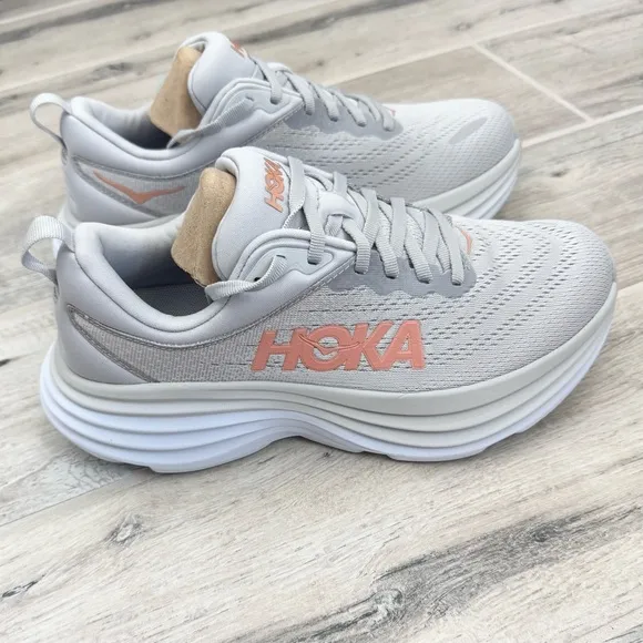 HOKA Women’s Bondi 8 Harbor Mist Lunar Running Shoes