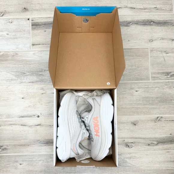 HOKA Women’s Bondi 8 Harbor Mist Lunar Running Shoes