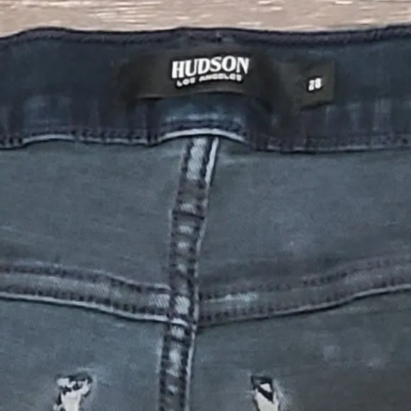 Hudson Barbara High Rise Super Skinny Ankle Jeans Size 28 GU Stretch Denim