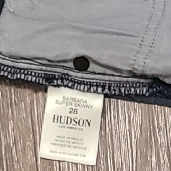 Hudson Barbara High Rise Super Skinny Ankle Jeans Size 28 GU Stretch Denim