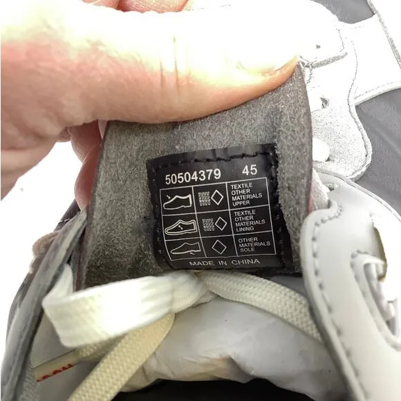 Hugo Boss Mens 12 Open Gray Kane Runner Trainers Sneaker Shoes Lace Up P2-16