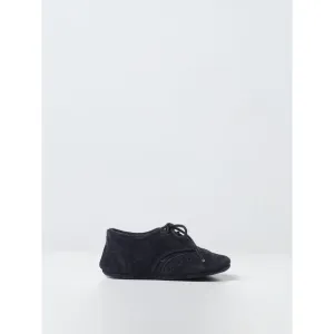 Il Gufo Kids Suede LaceUp Flats Blue Footwear